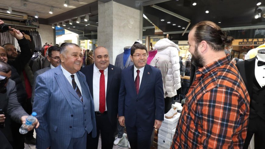Başkan Fırıncıoğlu,Bakan Tunç ile birlikte Esnaf ziyareti gerçekleştirdi