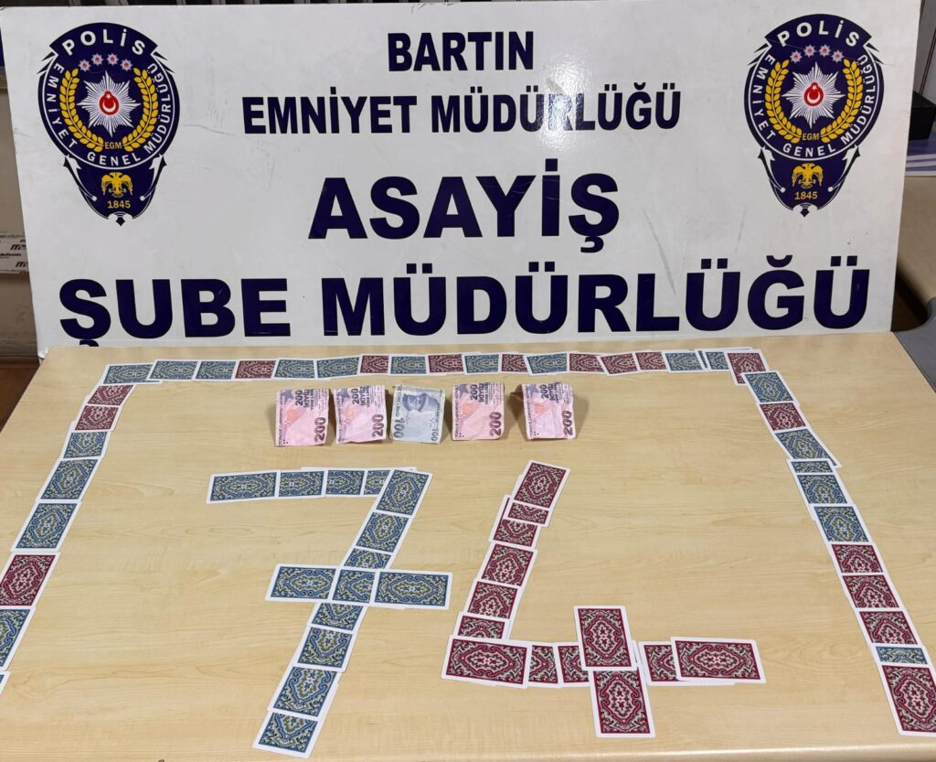 Bartın’da Kumar Oynayanlara Operasyon: 27.741 TL Ceza ve Adli Tahkikat