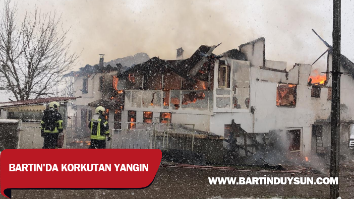Bartın’da korkutan yangın