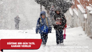 Bartın’da Kar Tatili: Tüm Eğitim Kurumlarında Bir Gün Ara Verildi